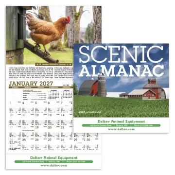 Scenic Almanac Wall Calendar - Stapled
